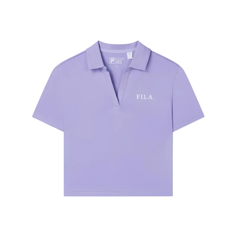 FILA Polo Shirt Women's Milk Taro Purple-0