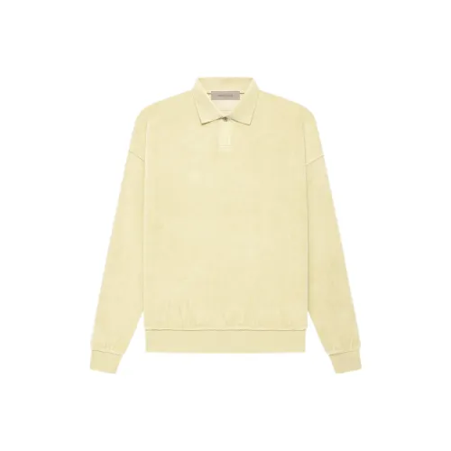 Fear Of God Essentials Velour Long Sleeve Polo 'Canary'
