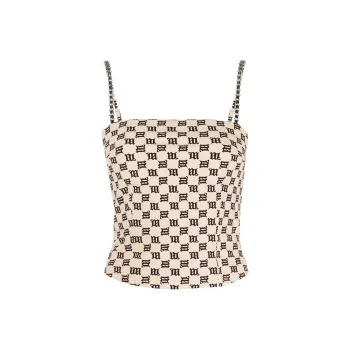 Misbhv Chain embellished Monogram Top