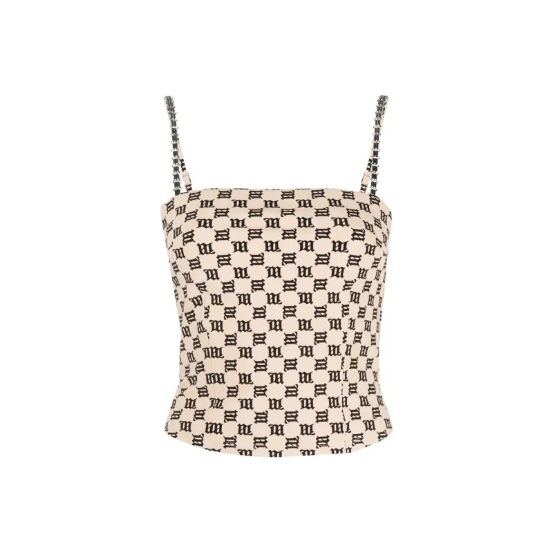 Misbhv Chain embellished Monogram Top-0