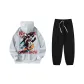 Light Gray Top Black Bottom Pants