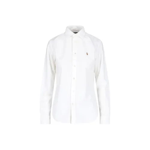 Polo Ralph Lauren 40/1 Ctn Oxford Ls Crlte St Long Sleeve Button Front Shirt White