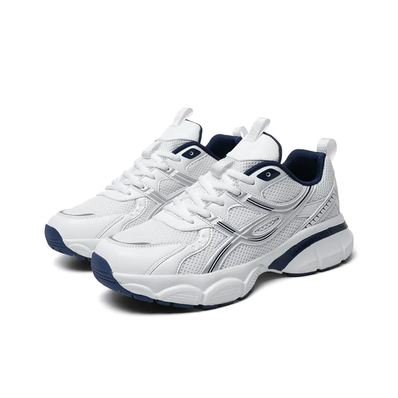 BURCOME Platform Elevator Shoes Abrasion Resistant Breathable Slip Resistant Low Top Chunky Sneakers Unisex-2