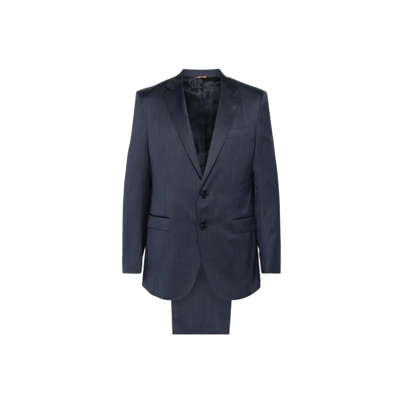 Canali Herringbone Suit-0