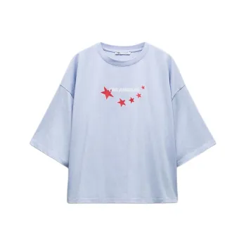 ZARA T-Shirt Women's Blue/Light Purple