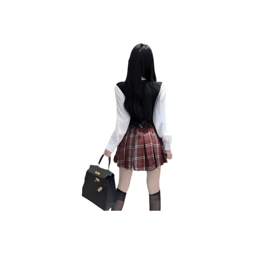 Mu Xiao Xin Two Piece Skirt Sets Women's
