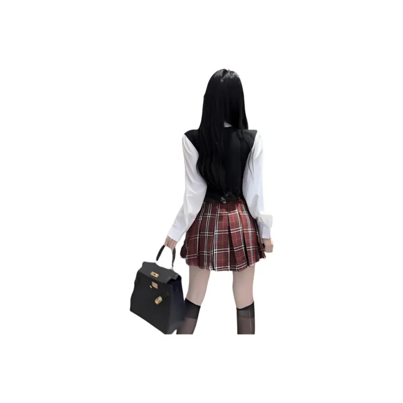 Mu Xiao Xin Two Piece Skirt Sets Women's-0
