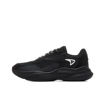 PEAK Cloud Journey, Mesh Cushioning, Rebound, Lightweight, Anti slip Low Top Casual Shoes Men's Black Silver