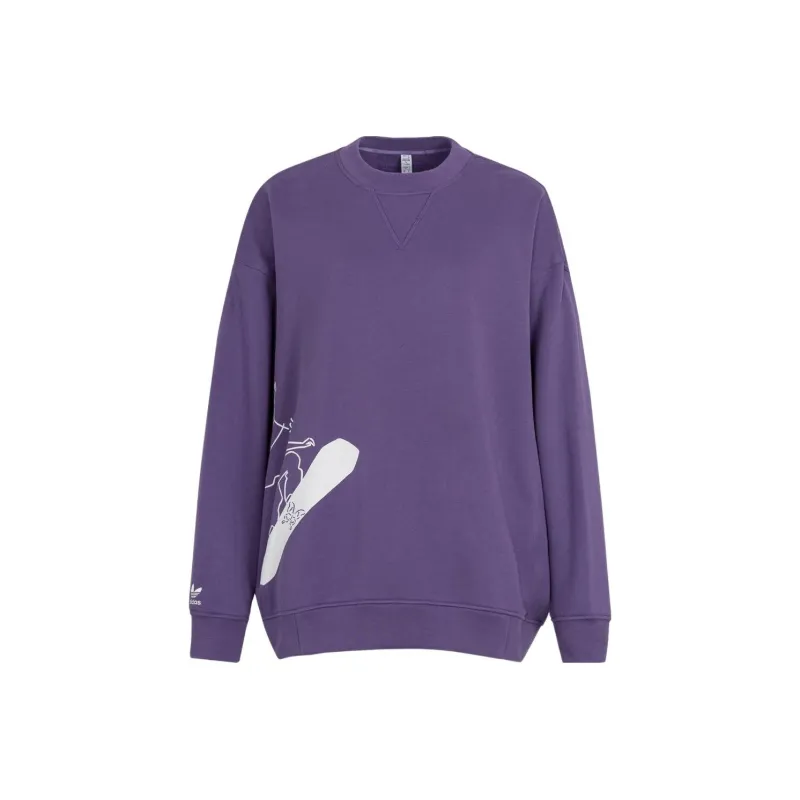 Adidas Originals Sweatshirts Women's Purple-0