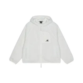 New Balance Women's Zip Up Hooded Jacket White