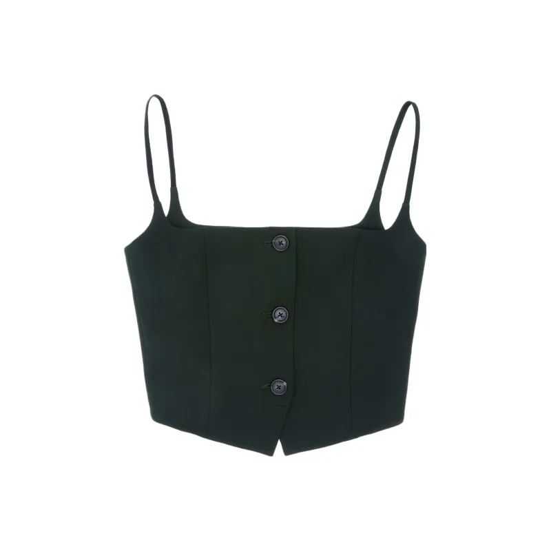 Helmut Lang Button up Sleeveless Top-0