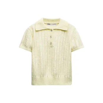 ZARA T-Shirt Women's Light Yellow