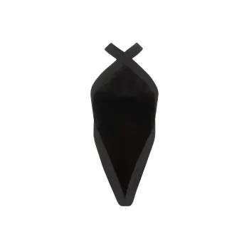 SAINT LAURENT Backless Bodysuit In Velvet Bodysuits Women's Black