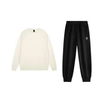 361° Sweatshirt Set Unisex White Pine Wood Color