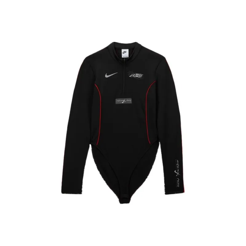 Nike X Megan Thee Stallion Women's Long Sleeve Bodysuit Black-0