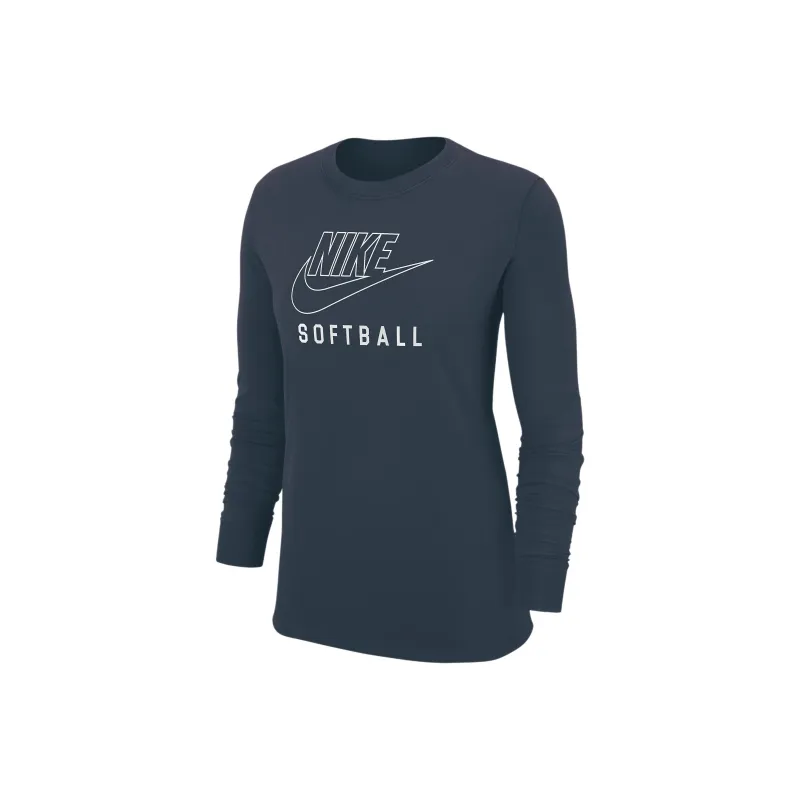 Nike Swoosh Women's Softball Long Sleeve T Shirt-0