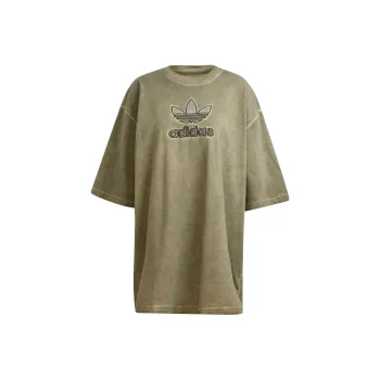 Adidas Originals Adilenium Season 2 Washed Oversized Trefoil Tee Gender Neutral