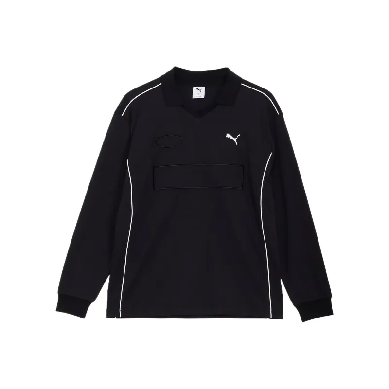 PUMA ESS+ Soccer Jersey Men's Black-0
