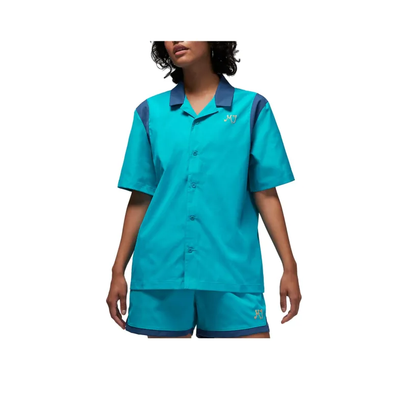 Jordan Shirts Women's Aqua Blue-0