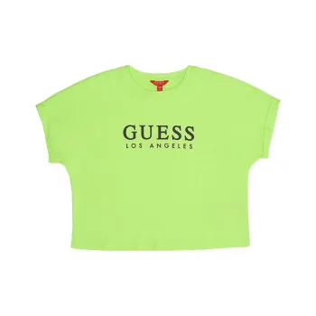 GUESS T-Shirts Women's Neon Green