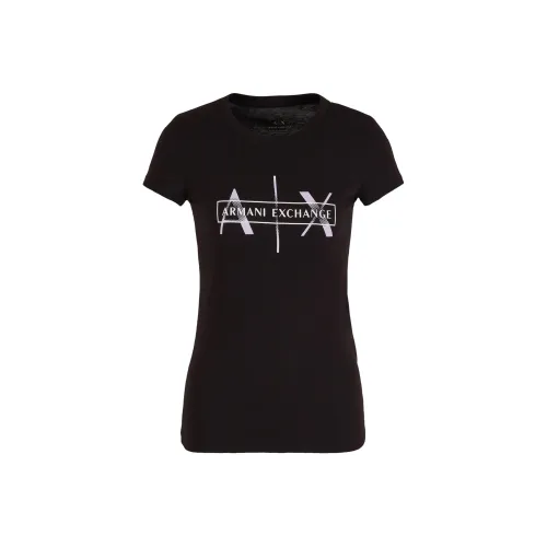 ARMANI EXCHANGEAE Regular T Shirt Women's Black
