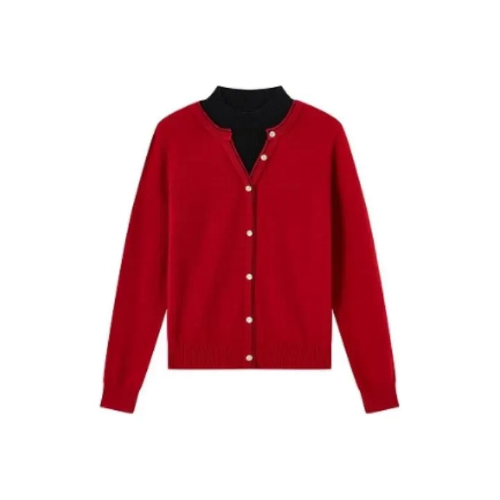 FINITY Knitwear Women's Dark Red-0