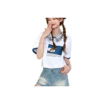Juden Choi Drop Shoulder Sleeve T-Shirt Women's White
