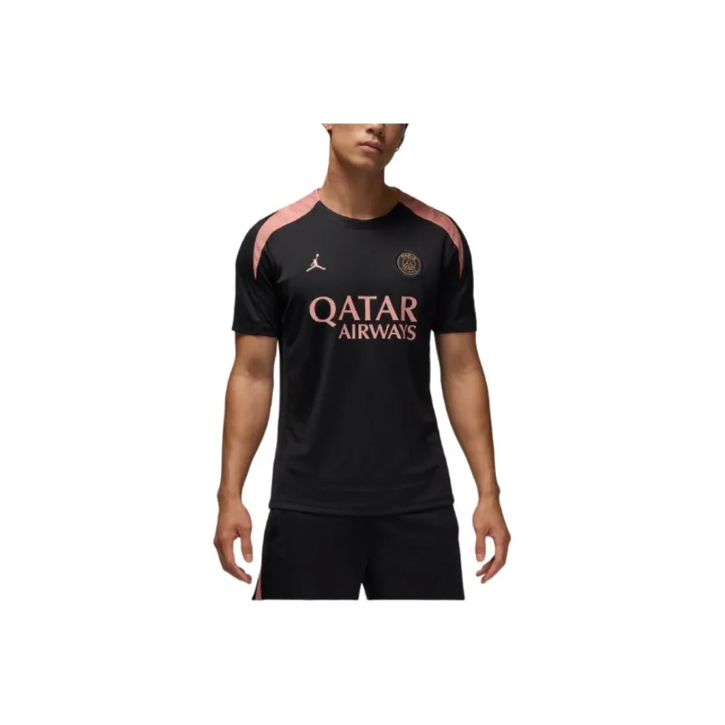 Jordan Paris Saint-GermainDri-FIT Football FW24 Strike Third Soccer Jerseys Men's Black-0
