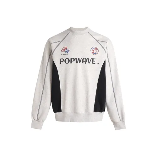 POPWAVE Sweatshirts Women's Oat Preppy Style Stripes Fleece Lined Hoodies & Sweatshirts