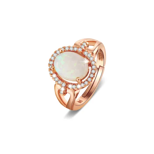 GZUAN Natural Opal Rings Women's