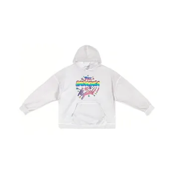 Balenciaga Graphic Printed Long Sleeved Hoodie