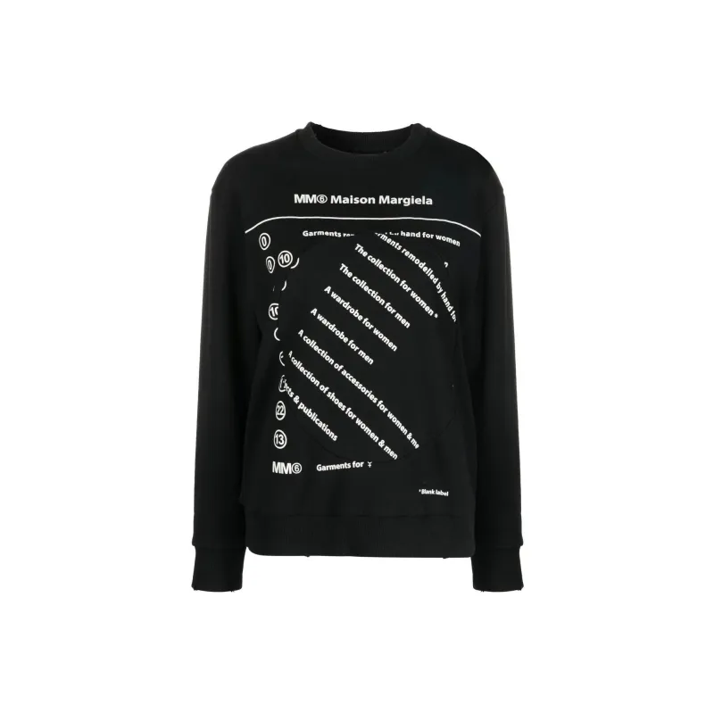 MM6 Maison Margiela Sweatshirts Women's Black-0