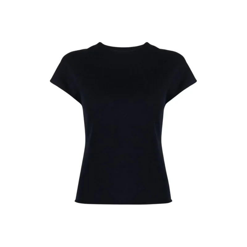 VINCE Short sleeve Wool blend T shirt-0