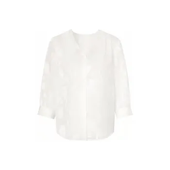 JZ Juzui Chiffon Shirt Women's Raw White