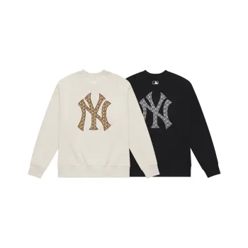 MLB MONOGRAM Collection New York Yankees 24FW Sweatshirt Set Unisex Black White
