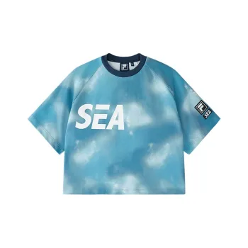 FILA FUSION T Shirt Women's Sea Evening Blue