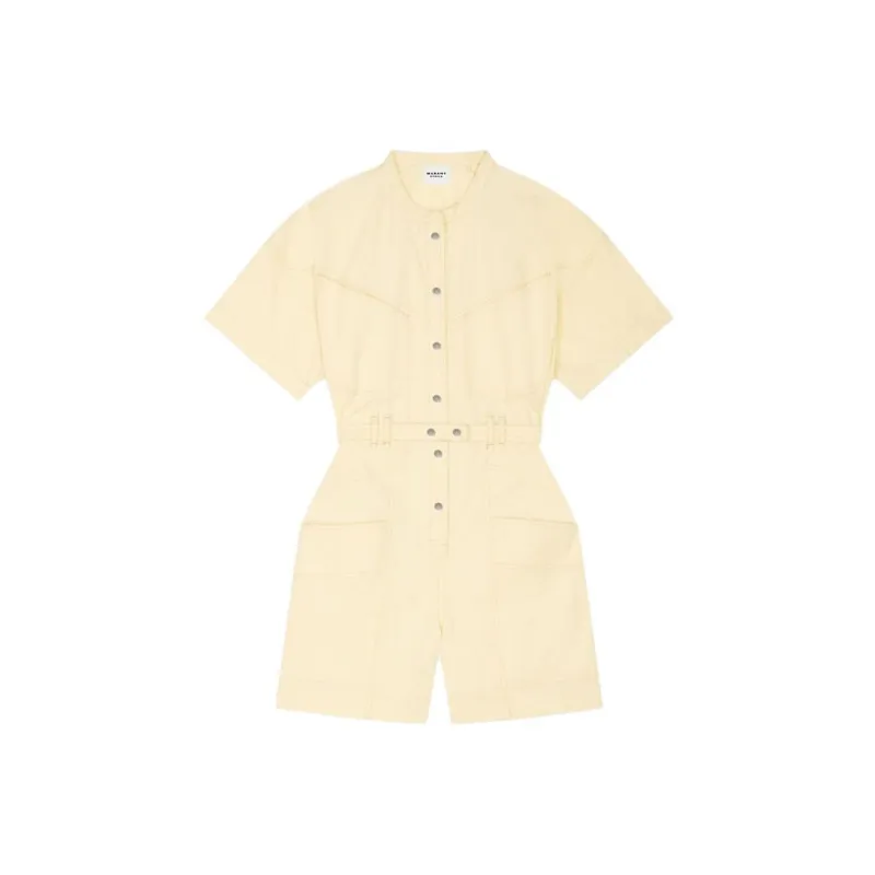 ISABEL MARANT ETOILE Kiara Short Sleeved Overall-0