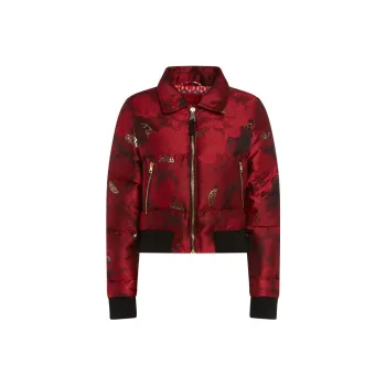La DOUBLEJ. La Comasca Floral-jacquard Bomber Jacket