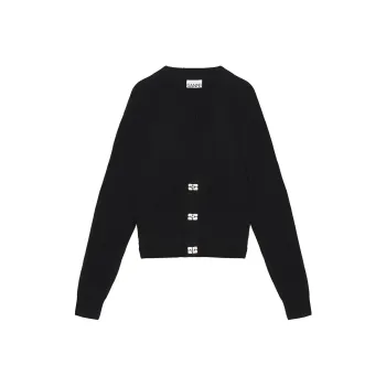 GANNI Soft Wool Cardigan 'Black'