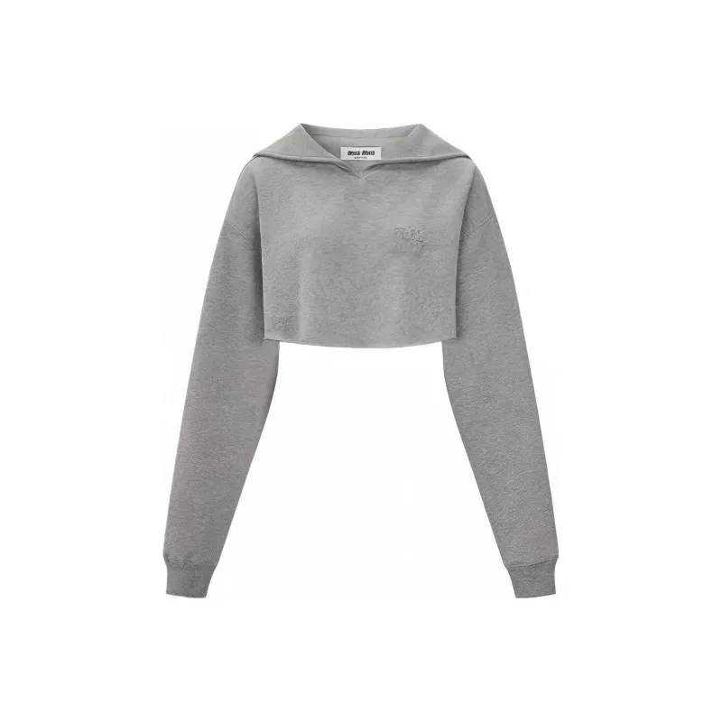 MIU MIU FW23 Sweatshirt Women's Gray-0