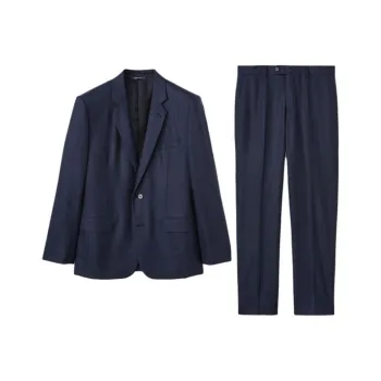 Loro Piana Business Suits Men's Ice Blue
