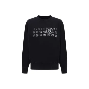 MM6 Maison Margiela Logo Printed Crewneck Sweatshirt