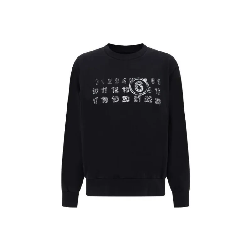 MM6 Maison Margiela Logo Printed Crewneck Sweatshirt-0