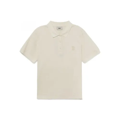MLB Boston Red Sox Polo Shirts Women's Ivory