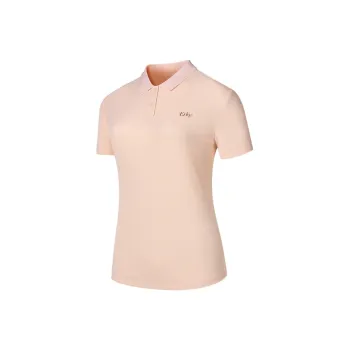 Erke Polo Shirt Women's Light Pink Orange