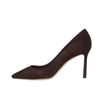 Jimmy Choo ROMY Slim Heel High Heels 8.5cm Women's Brown