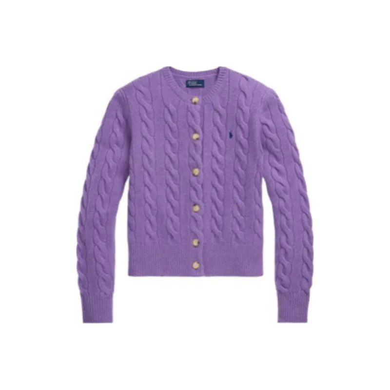 Polo Ralph Lauren Pony Embroidered Cable Knit Cardigan-0