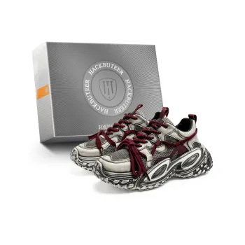 HACKBUTEER Low Top Chunky Sneakers Men's Box Included