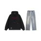 Set (Black Sweatshirt+Vintage Blue Jeans) Red