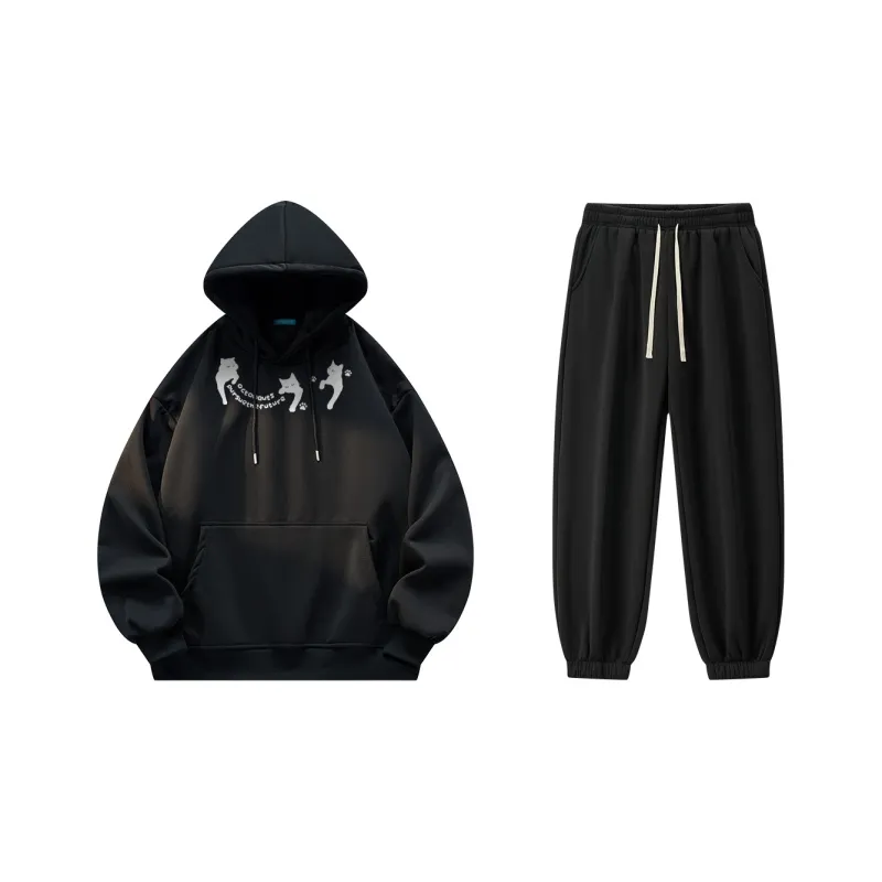 Small Columns Under The Sea Sweatshirt Set Unisex-20